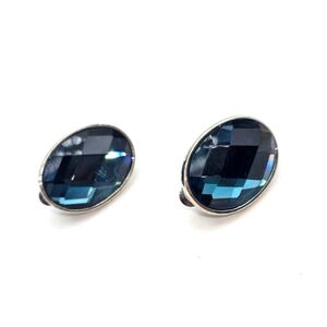 Vintage Blue Clip-On Earrings